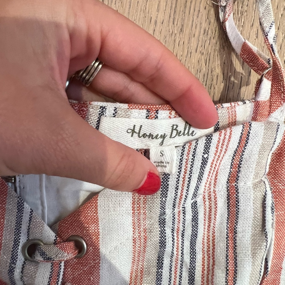 Striped Cropped Top - Picture 2 of 3